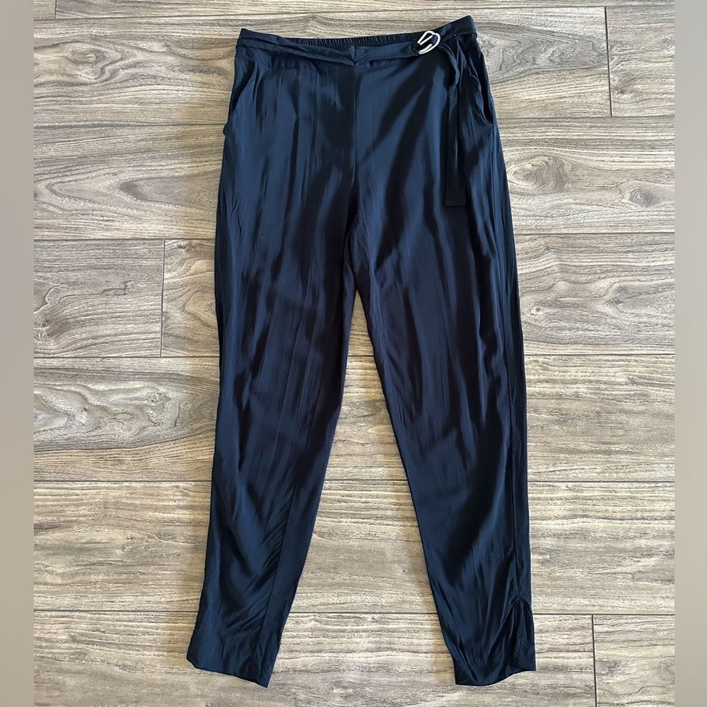 MICHAEL Michael Kors Black Paper Bag Trouser || size 4